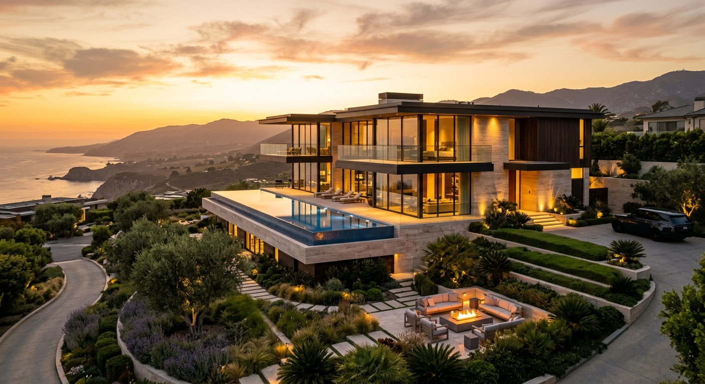 Luxury modern home exterior